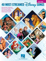 The 40 Most-Streamed Disney Songs piano sheet music cover